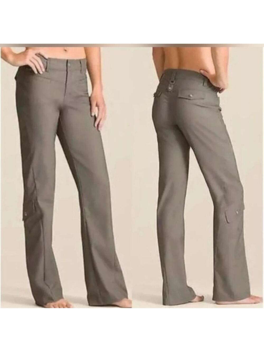Athleta gray Dipper cargo utility nylon hiking pants size 12T